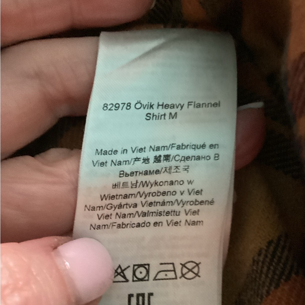 Fjällräven Men's Övik Heavy Flannel
Shirt in Buckwheat Brown/Autumn Leaf - Picture 8 of 9